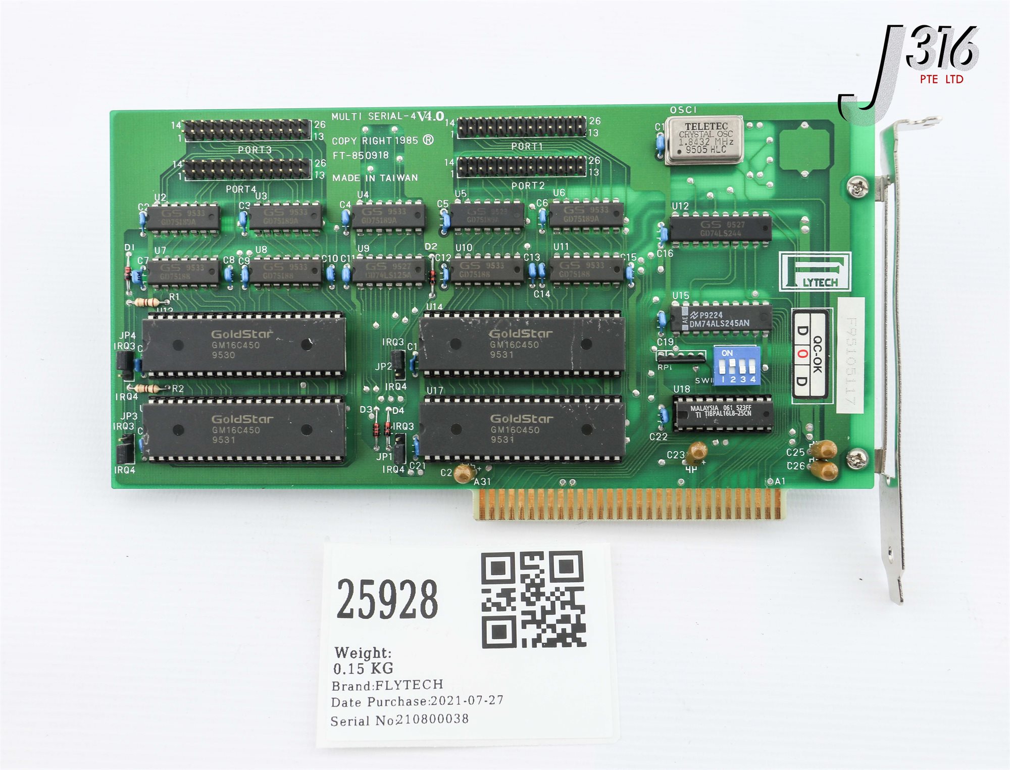 N　Ｍ 25928 FLYTECH PCB MULTI SERIAL-4 V4.0 FT-850918 | eBay